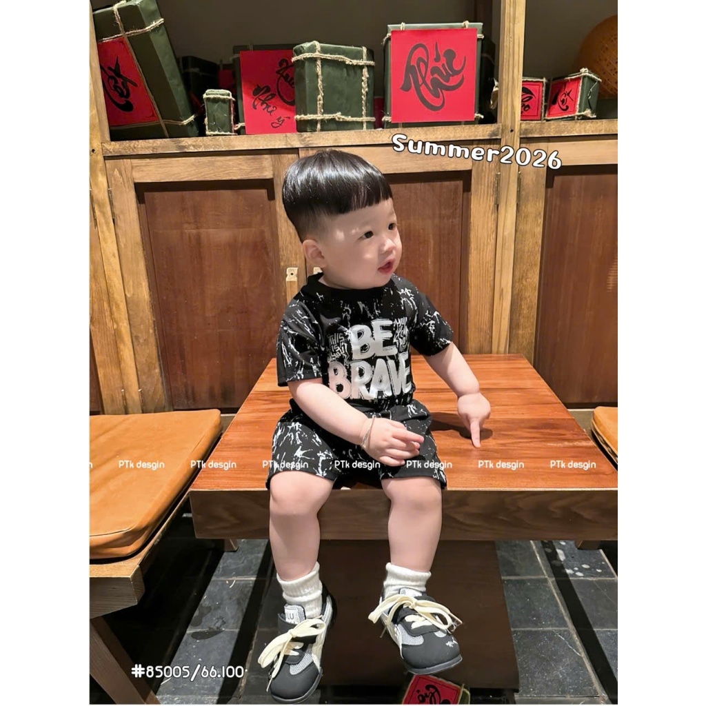 Bộ Loang 3 Mầu ( BE BRAVE ) Cho Bé Trai Từ 9-35kg Chất Xu 4 Chiều