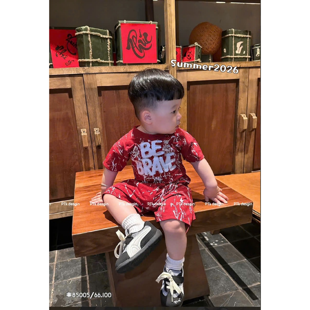 Bộ Loang 3 Mầu ( BE BRAVE ) Cho Bé Trai Từ 9-35kg Chất Xu 4 Chiều