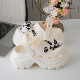 Dép sục nữ đế cao 6cm Lucky V2 kèm sticker Cún Tri Thức dễ thương có quai hậu CSM-63 Mita