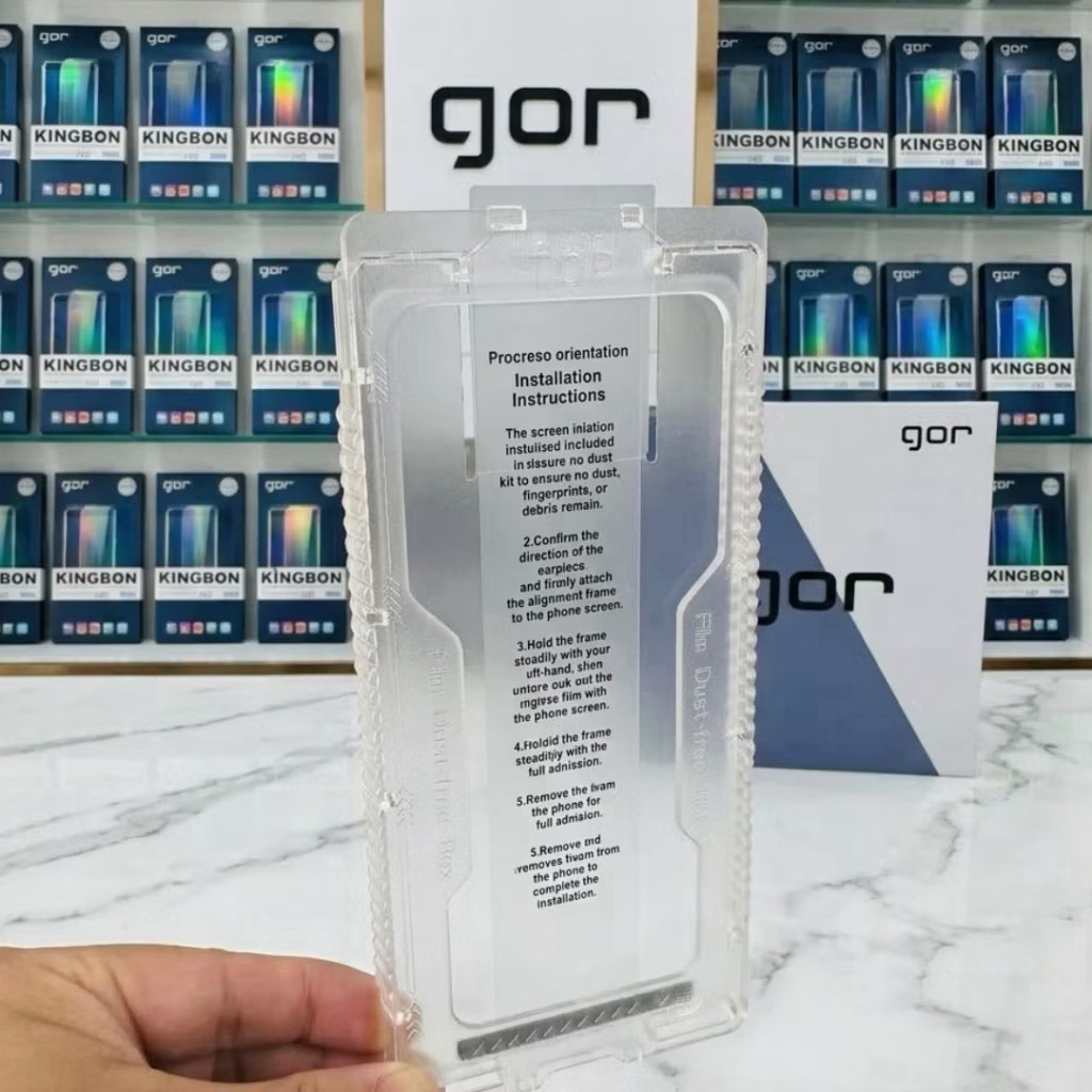Kính Cường Lực Samsung KO Viền GOR KiNGBON Vân Tay Siêu Âm Cảm Ứng Nhạy S24ULtra/S25ULtra/S26ULtra