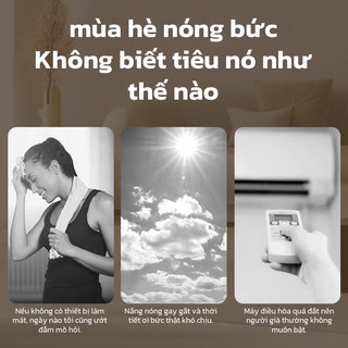 OOKAS Quạt Trần 8 Cánh Không Tiếng, Kèm Móc Dính, lắp đặt dễ dàng không cần khoan