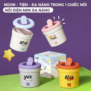 Nồi Lẩu Điện Mini Đa Năng ANREE 1.2L 450W - Nồi , Cháo, Hấp - Lòng Trắng, Chống Dính