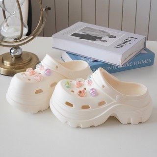 Dép sục nữ đế cao 6cm Lucky V2 kèm sticker Pizza dễ thương có quai hậu CSM-64 Mita