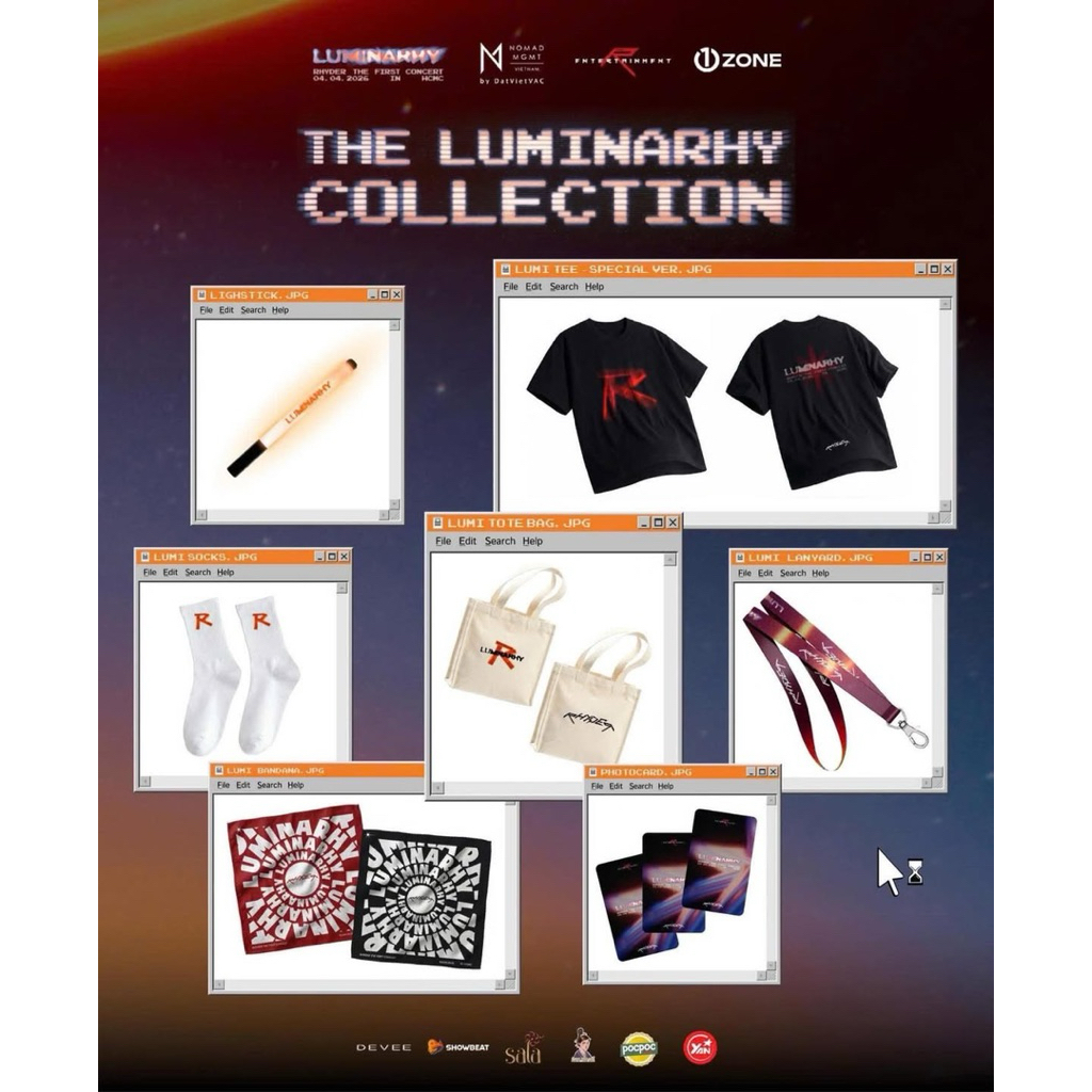RHYDER MERCHANDISE The first Concert LUMINARHY (số lượng giới hạn ...