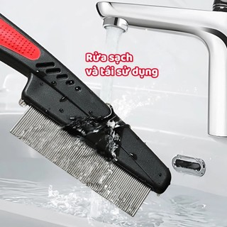 Lược Chải Chấy Inox Răng Khít – Bắt Chấy Trứng Chấy, Làm Sạch Gàu Da Đầu Cho Người Lớn Trẻ Em