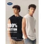 Tawii. Áo tank top nam Oversize 100% Cotton Áo ba lỗ nam tập gym, chạy bộ, đi chơi