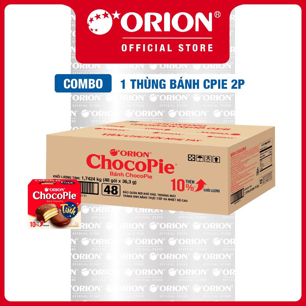 Thùng Bánh Chocopie Tình 2P (48 Hộp/Thùng)