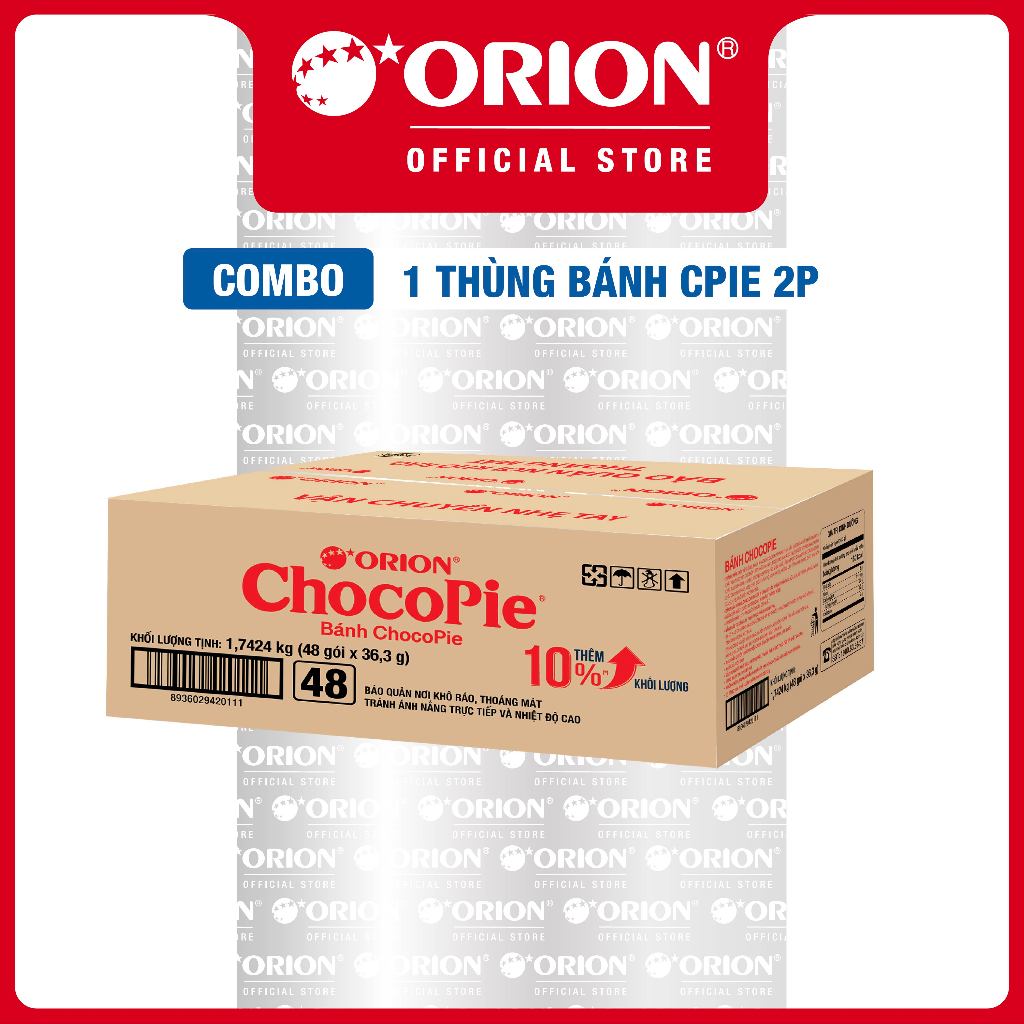 Thùng Bánh Chocopie Tình 2P (48 Hộp/Thùng)