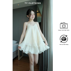 Set Áo Yếm Đính Ngọc- Hàng Thiết Kế- Màu Be- TYCLOTHING