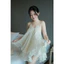 Set Áo Yếm Đính Ngọc- Hàng Thiết Kế- Màu Be- TYCLOTHING