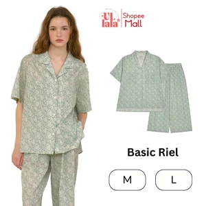 Ullala Pajama Basic Riel Bộ ngủ mặc nhà ngắn tay size M,L
