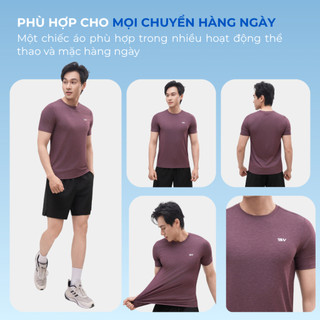 Áo thun nam thể thao Velosar RTS-60083A tập Gym, Tennis, Pickleball thoải mái, thấm hút, nhanh khô