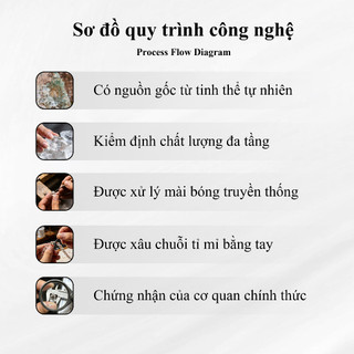 Vòng tay Phong thủy Chu sa Thạch anh trắng Cao cấp Tự nhiên thu hút tài lộc May mắn tặng bạn gái.