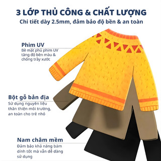 Bộ Đồ Chơi Xếp Hình Nam Châm Mideer Magenetic Game-Đồ Chơi Ghép Hình Từ Tính Chủ Đề Giao Thông,Hải Tặc Phát Triển Tư Duy