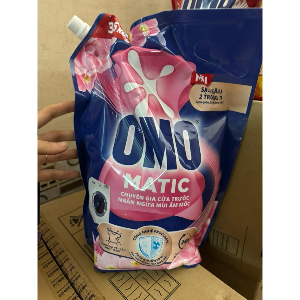 Nước Giặt OMO Matic Túi 3.6Kg/ 3.9kg