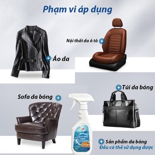 Chai vệ sinh đồ da, Chai Xịt Vệ Sinh Sofa Da, Tẩy làm sạch ghế sofa, Ghế da, Vệ Sinh Nội Thất Ô tô, Mọi loại đồ da