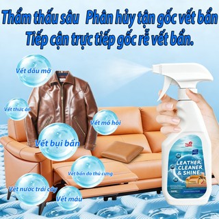 Chai vệ sinh đồ da, Chai Xịt Vệ Sinh Sofa Da, Tẩy làm sạch ghế sofa, Ghế da, Vệ Sinh Nội Thất Ô tô, Mọi loại đồ da
