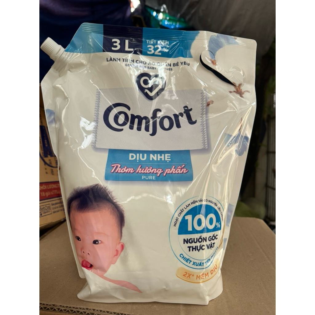 Nước Xả Vải Comfort 1 Lần Xả Hương Ban Mai Túi 1.8l tặng