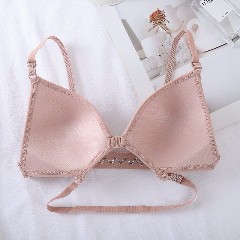 228# Áo ngực nữ cài trước không gọng ngang ngực có nẹp tôn dáng đẹp thoải mái sexy