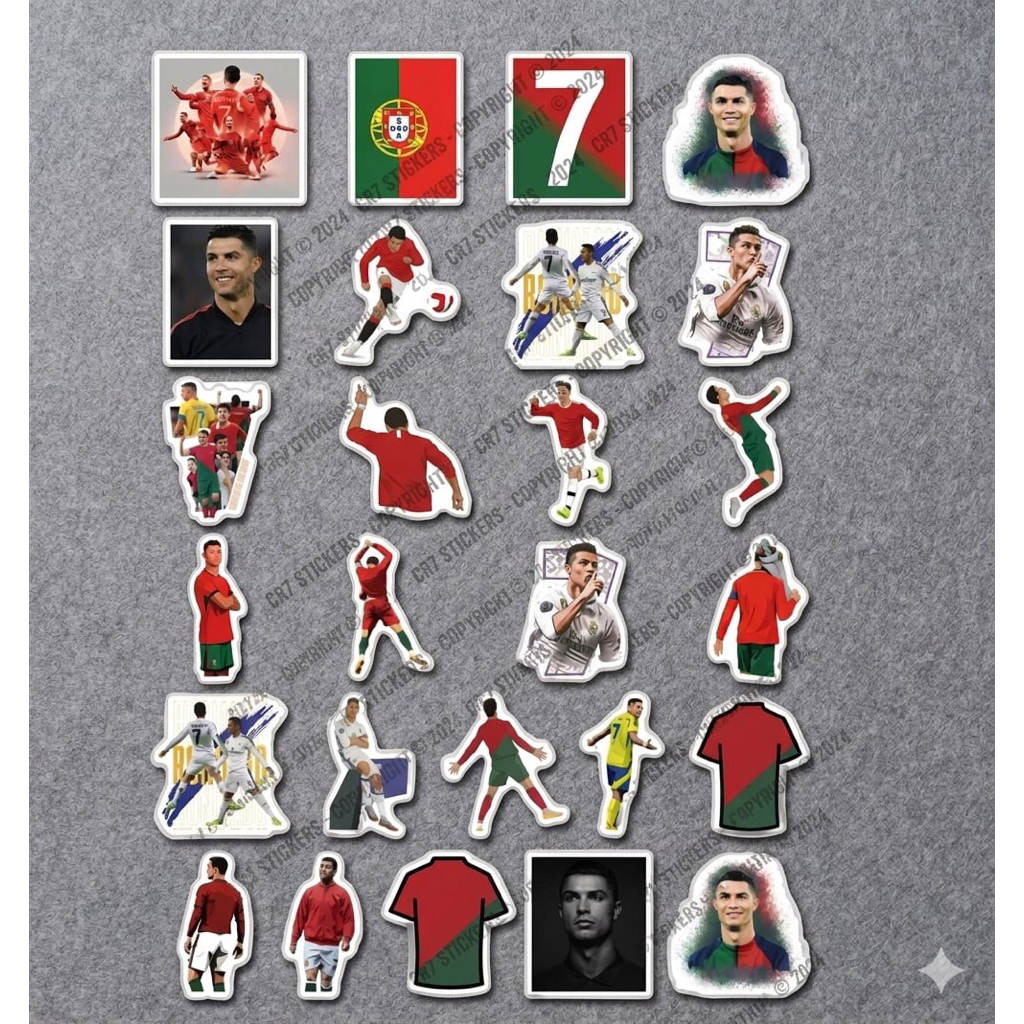 20/60/100 sticker ronaldo và messi để trang trí world cup 2026