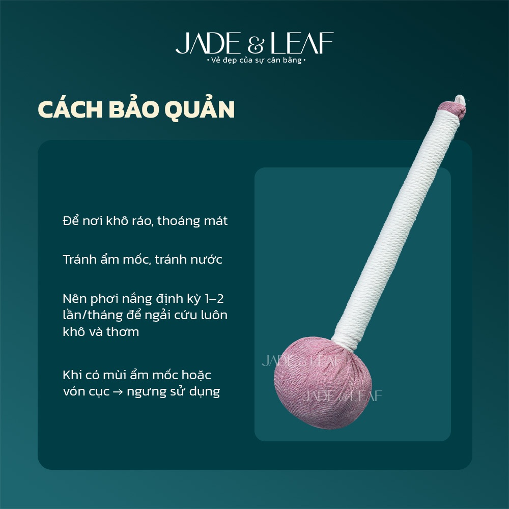 Búa Massage Jade&Leaf Màu Hồng Loại Dài Hỗ Trợ Massage Toàn Thân Thư Giãn Cổ Vai Gáy Giảm Đau Mỏi