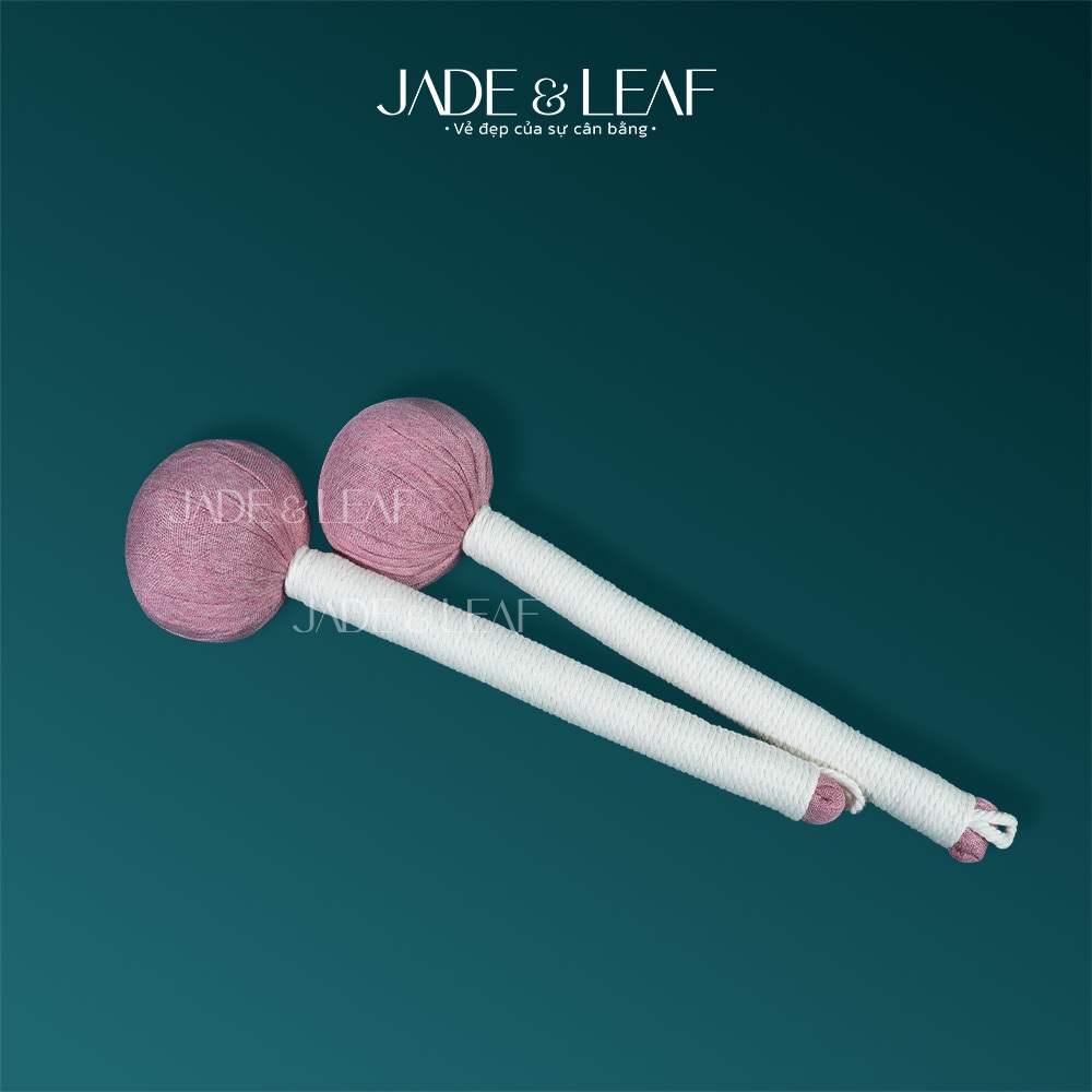 Búa Massage Jade&Leaf Màu Hồng Loại Dài Hỗ Trợ Massage Toàn Thân Thư Giãn Cổ Vai Gáy Giảm Đau Mỏi