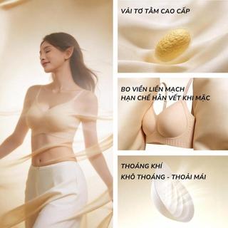 Áo Lót Tơ Tằm Hoàng Kim 5103 Santony - Siêu Phẩm Ép Nhiệt, Tàng Hình Khuyết Điểm Lưng PIER N°5