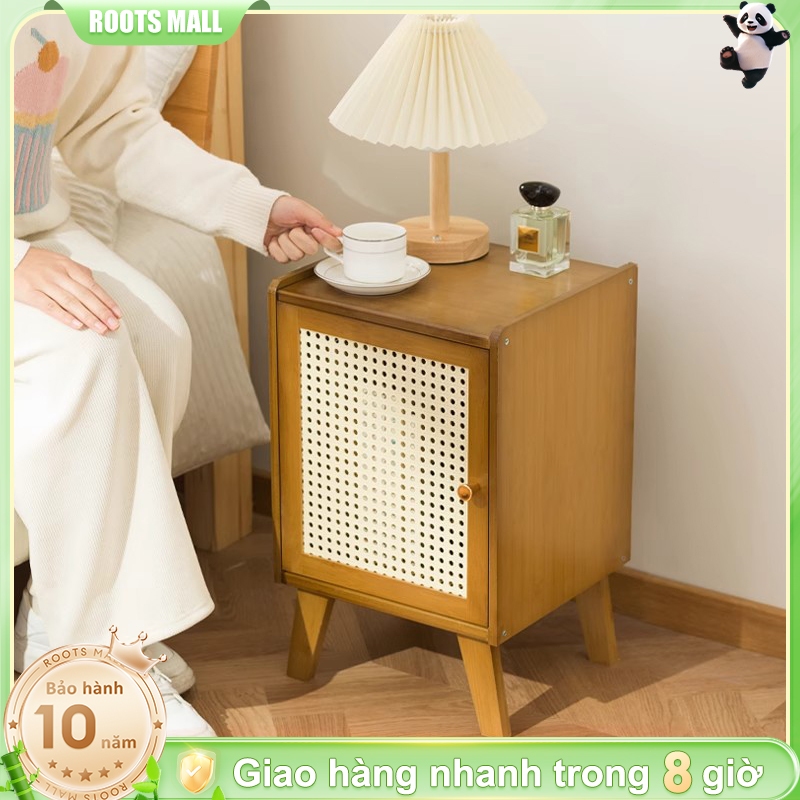 Tủ Đầu Giường Gỗ Phong Cách Nhật Bắc Âu Tối Giản Cho Phòng Ngủ Hoặc Góc Sofa Tủ Đa Năng Bàn Phụ