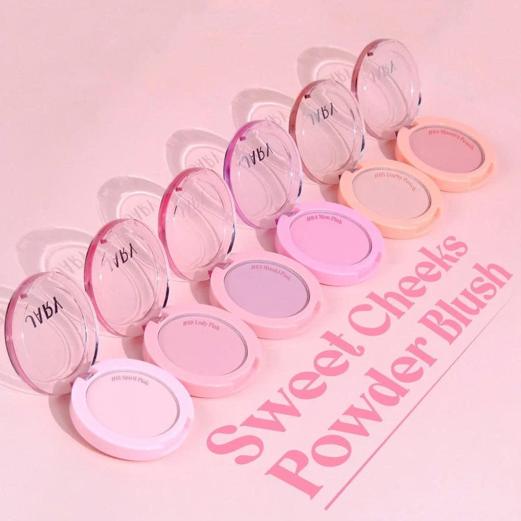 Phấn má Jary Sweet Cheeks Powder Blush Má Hồng Trang Điểm Tự Nhiên Bền Màu