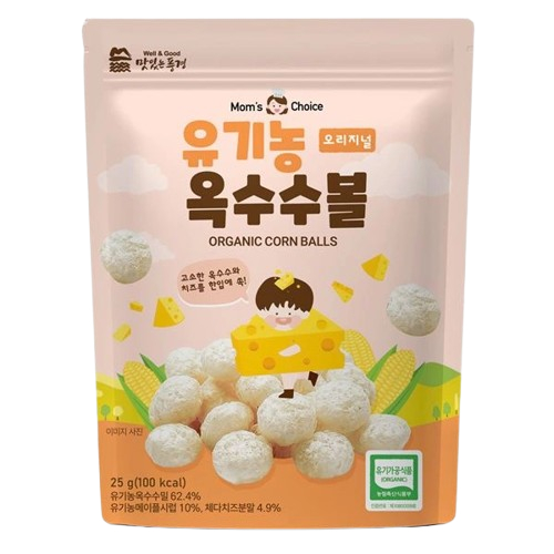 Bánh bi hữu cơ Mom's Choice vị phô mai, vị dâu, vị chuối 25g