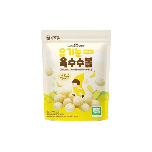 Bánh bi hữu cơ Mom's Choice vị phô mai, vị dâu, vị chuối 25g