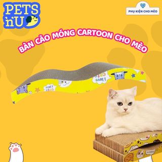 Bàn cào móng cho mèo chất liệu carton- Bàn cào mèo VN