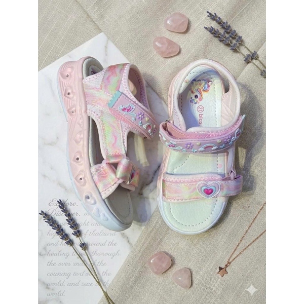 Sandals Bé Gái Ngôi Sao Cầu Vồng Siêu Xinh Đi Học, Đi Chơi Không Trơn Trượt, Êm Chân
