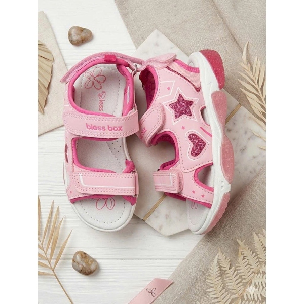 Sandals Bé Gái Ngôi Sao Cầu Vồng Siêu Xinh Đi Học, Đi Chơi Không Trơn Trượt, Êm Chân