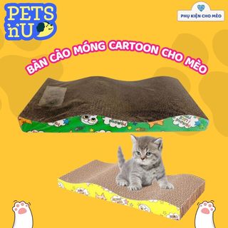 Bàn cào móng cho mèo chất liệu carton- Bàn cào mèo VN