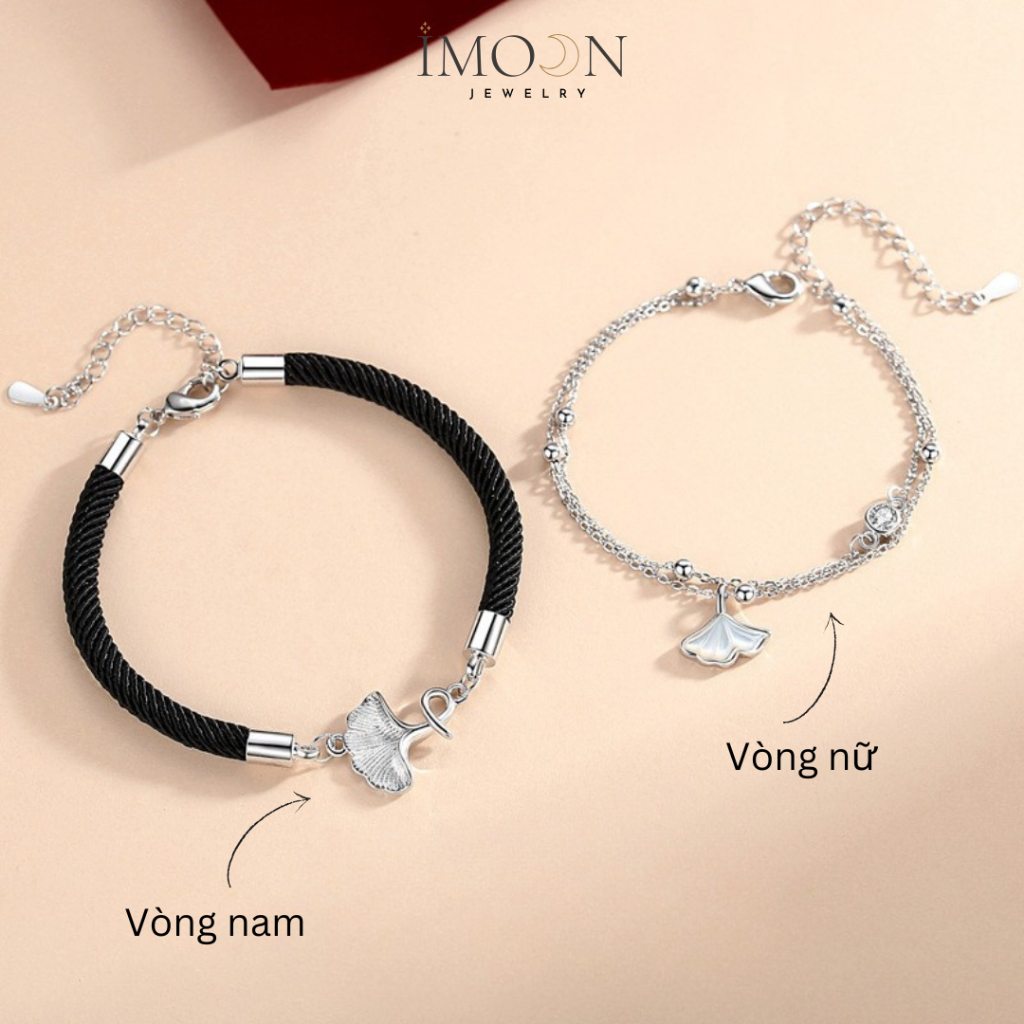 Lắc tay đôi Bạch Duyên, vòng tay uyên ương charm hợp kim cao cấp không gỉ Imoon Jewelry