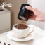 Hộp Rắc Bột Cà Phê BINCOO Inox 304 – Dụng Cụ Rắc Cacao Latte Art Có Nắp Gỗ,Nam Châm Cao Cấp