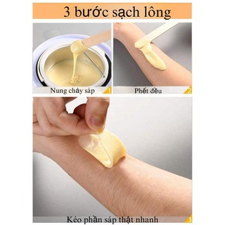 [Tặng 500G] Hũ 500G sáp wax lông an toàn cho mọi vùng da, sáp wax lông dừa tại nhà an toàn