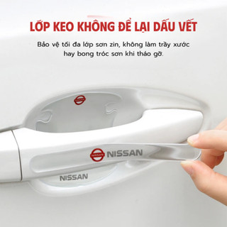 Bộ 8 Miếng Dán Silicon Trong Suốt Chống Trầy Tay Nắm Hốc Cửa Ô Tô  Hốc   Tay Nắm   Gương Cho Mazda Toyota