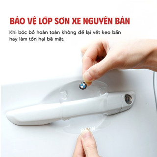 Bộ 8 Miếng Dán Silicon Trong Suốt Chống Trầy Tay Nắm Hốc Cửa Ô Tô  Hốc   Tay Nắm   Gương Cho Mazda Toyota