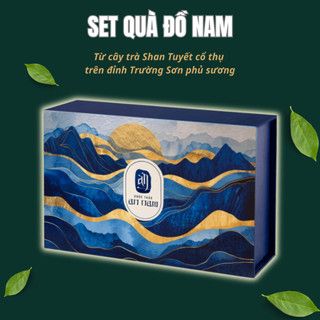 Set quà 3 hộp Trà Shan Tuyết - Đồ Nam - Đặc sản núi rừng Xứ Nghệ, Set 3 hộp thiếc sang trọng