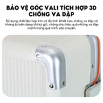 Vali khung nhôm du lịch SUNNY MIRA - vali size 29/25/21 inch xách tay/kí gửi chắc chắn nhựa PC — ảnh 7