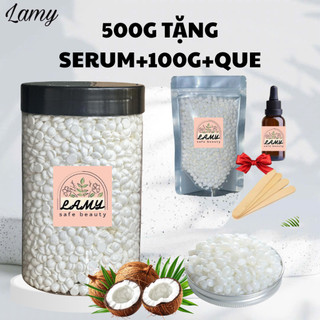 [Tặng100g+Serum] Hũ 500g sáp wax lông tại nhà dễ dàng sử dụng, an toàn cho mọi vùng da