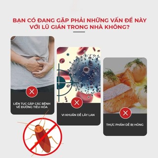 [Mẫu Mới] Thuốc Diệt Gián Sinh Học Nhật Bản - Hộp 12 Viên Diệt Gián Hiệu Quả Lâu Dài An Toàn Khi Sử Dụng