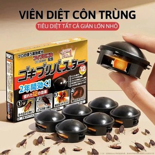 [Mẫu Mới] Thuốc Diệt Gián Sinh Học Nhật Bản - Hộp 12 Viên Diệt Gián Hiệu Quả Lâu Dài An Toàn Khi Sử Dụng