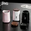 Hộp Rắc Bột Cà Phê BINCOO Inox 304 – Dụng Cụ Rắc Cacao Latte Art Có Nắp Gỗ,Nam Châm Cao Cấp