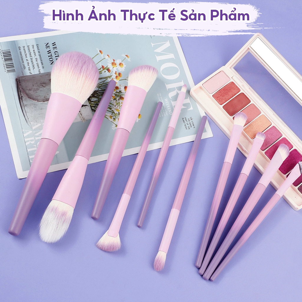 Set 10 Cọ Trang Điểm Derf Chuyên Nghiệp Chất Lượng Cao
