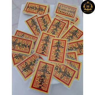 Ấn trần triều - Combo 20/50/100 thẻ ấn vàng bình an, may mắn - ấn nhà trần ép plastic bền đẹp