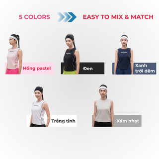 Áo tanktop thể thao nữ Velosar RTT-20089 tập Gym, Tennis, Pickleball thoải mái, thấm hút, nhanh khô