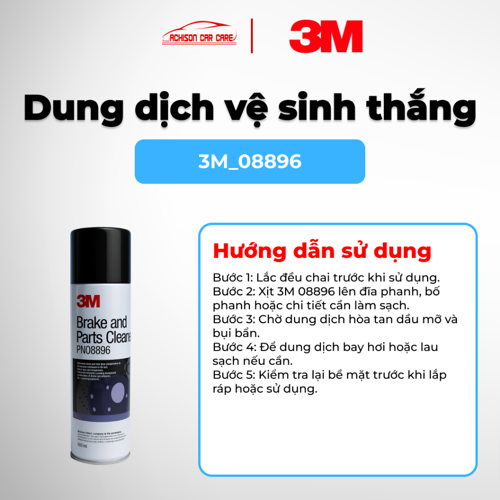 3M DUNG DỊCH VỆ SINH THẮNG 400ML LÀM SẠCH DẦU MỠ BỤI BẨN PHANH